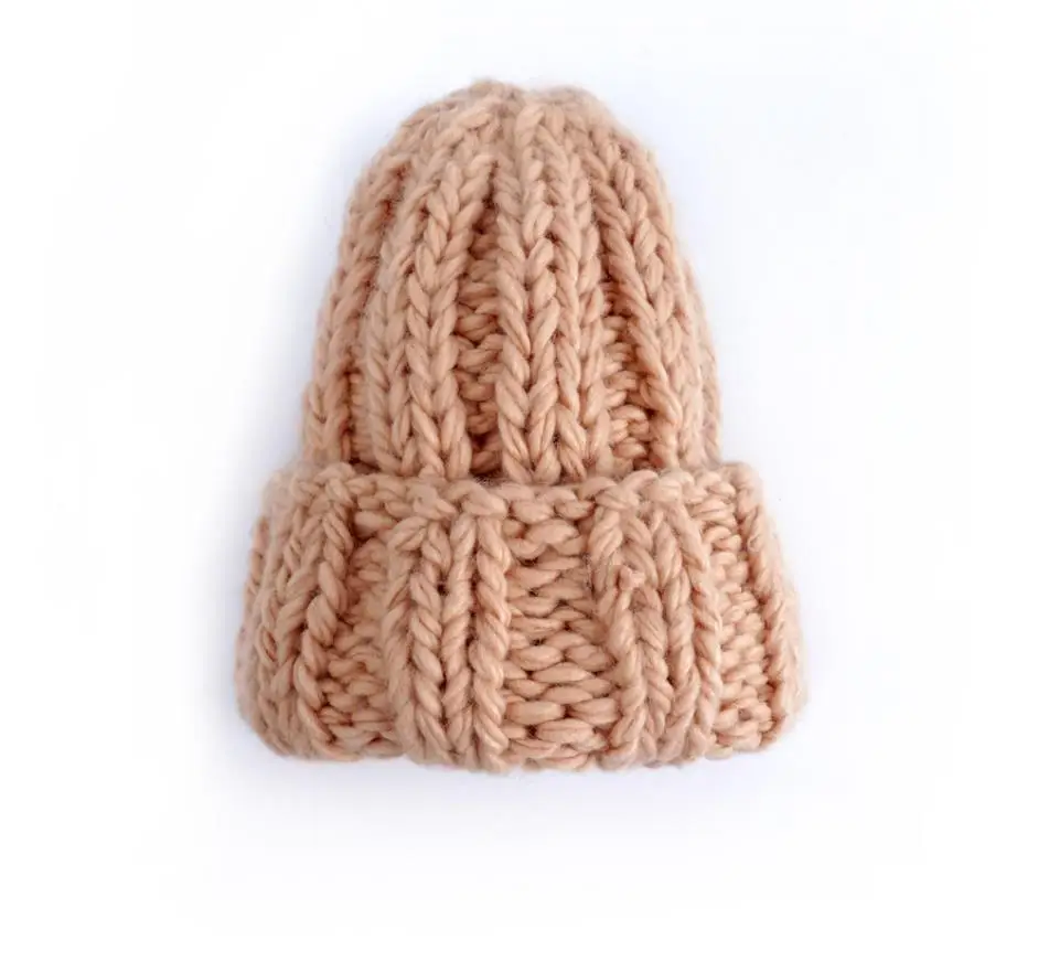 Осенне-зимняя женская шапка Skullies Beanies однотонная вязаная теплая Модная модная шапка
