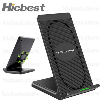 

Cooling Fan Wireless Phone Charger Stand for iPhone Wireless Charging Induction Charger for iPhone 11 8 Pro Samsung S9 S10 Note9