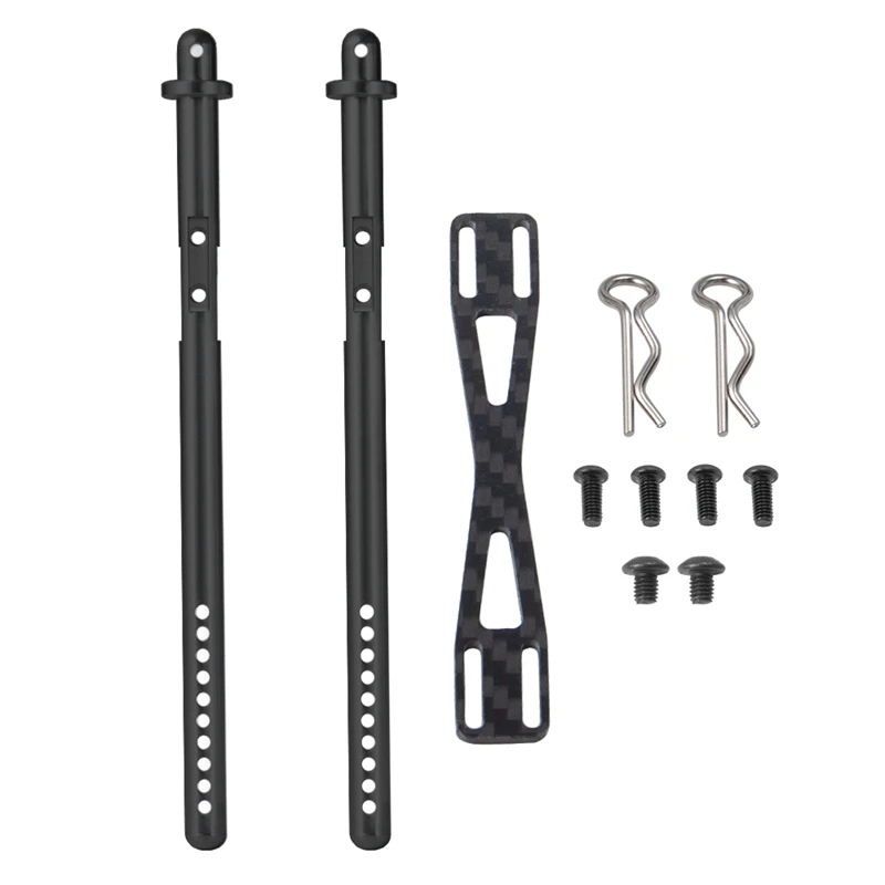 Крепление для задней части корпуса из сплава и углерода с зажимом осевого SCX10 II
