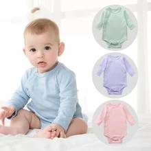 Боди для новорожденных; унисекс; цельный комбинезон с открытыми боками и пуговицами для малышей; Одежда для маленьких девочек и мальчиков