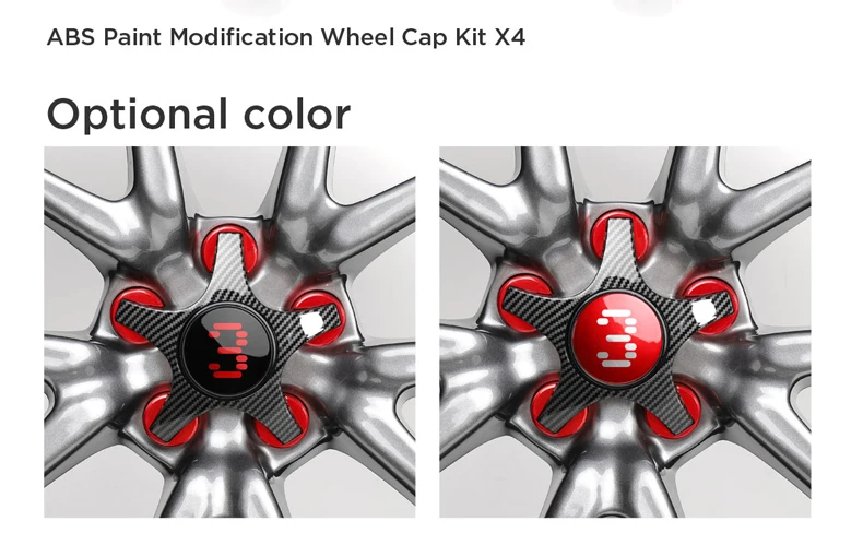 LUCKEASY концентратор Кепки планетарный редуктор двигателя для Tesla модель 3 машинный гараж из 20 дюймов колеса P версия ABS Краски модификации колеса Кепки комплект 4 шт./компл