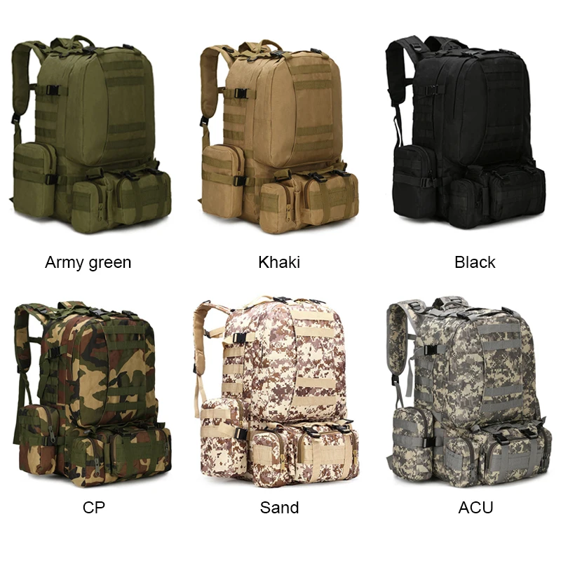 25-50L Tactical Backpacks Men's Military Backpack Hiking Trekking Backpack Travel Sport Bag Outdoor Climbing Bag 2