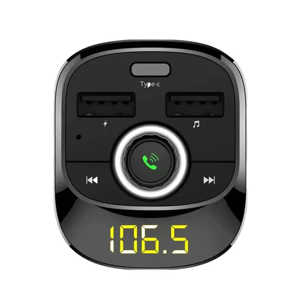 Автомобильный MP3-плеер громкой связи беспроводной Bluetooth fm-передатчик lcd MP3-плеер двойной USB зарядное устройство 3.1A Автомобильная электронная сигарета зажигалка