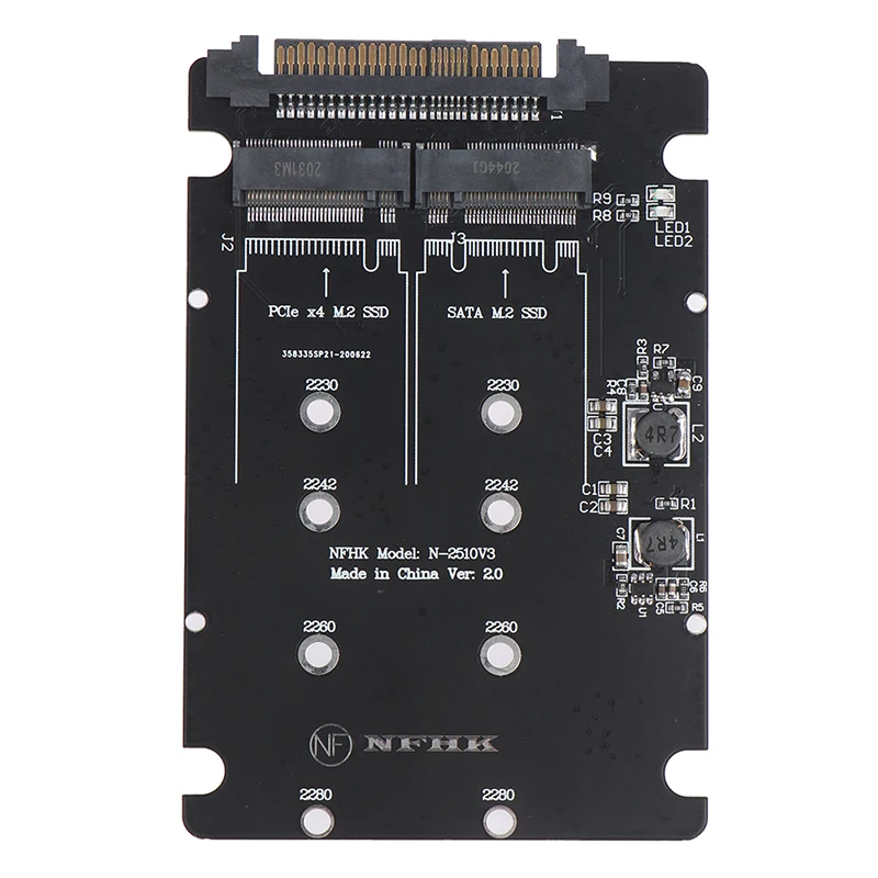 Высокое Качество SATA M.2 SSD до 2 5 &quotSATA NVMe NGFF к SFF-8639 адаптер конвертер | Компьютеры и