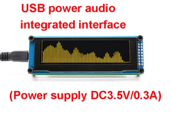 

OLED Music Spectrum Display Indicator 21-band Design Desktop Installed Dual-use Finished Board H028