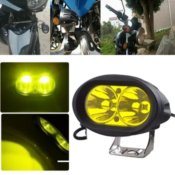 

1pc Yellow 20W LED Headlight Work Light Bar Spot Beam For Car Off-Road Truck ATV Boat Motorcycle
