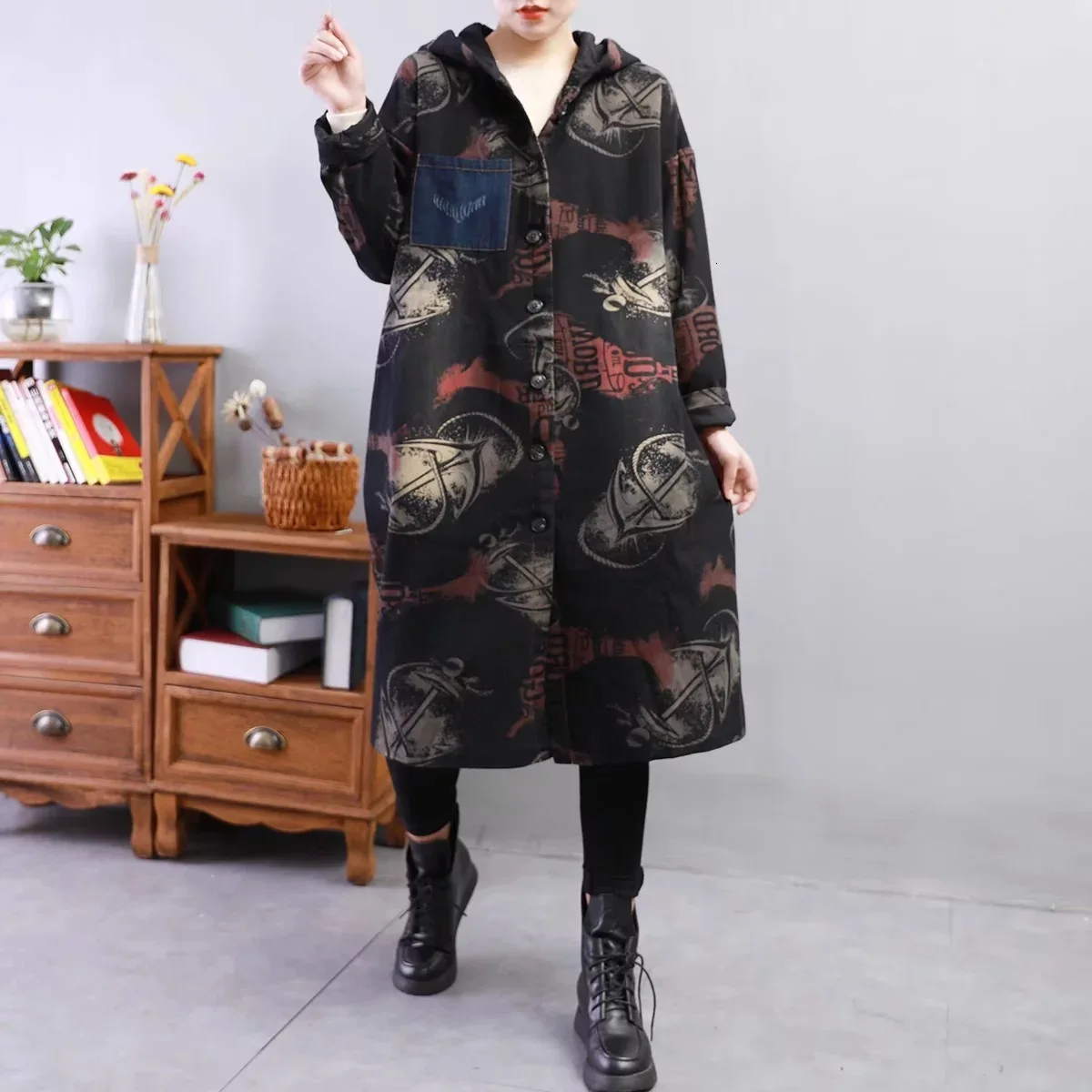 001 Max LuLu Korean Fashion Luxury Streetwear Ladies Long Parka Womens Vintage Denim Winter Jackets Thicken Warm Coats Windbreakers - Цвет: 001
