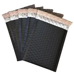 60 шт 150x180 мм матовые черные Пузырьковые Конверты Сумки почтовые ящики Мягкий почтовый конверт с пузырчатая, для отправки пакеты из