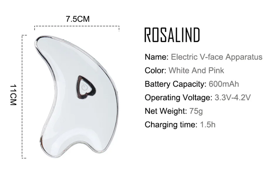 ROSALIND массажер для лица Guasha Electirc устройство для подтяжки шеи подтяжки лица USB перезаряжаемое устройство для похудения тела подтяните инструменты для выскабливания машина
