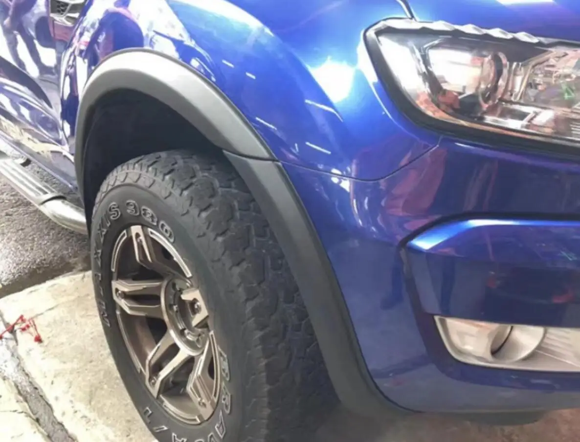 Для Ford Ranger 2012 2013 T6 T7 крыло вспышки арки колеса аксессуары черный цвет автомобиль Стайлинг Литье