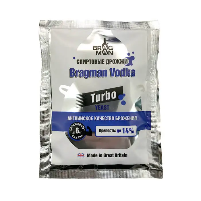 Turbo drożdże Bragman wódka (66 gr.) alkohol moonshine destylatory ...