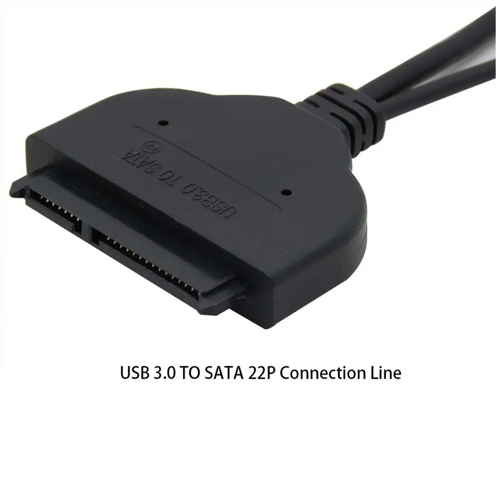 Черный портативный размер USB 3,0 до 2," SATA III кабель адаптера жесткого диска/SATA HDD SSD USB3.0 кабель конвертера