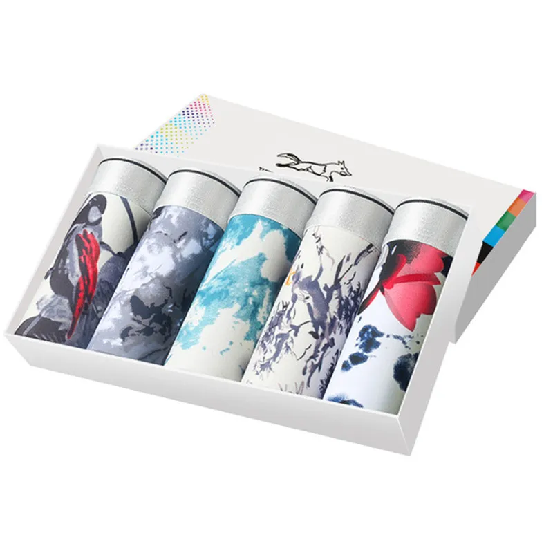 5 шт./лот лидер продаж боксеры из модала мужские трусы мужское нижнее белье мягкие