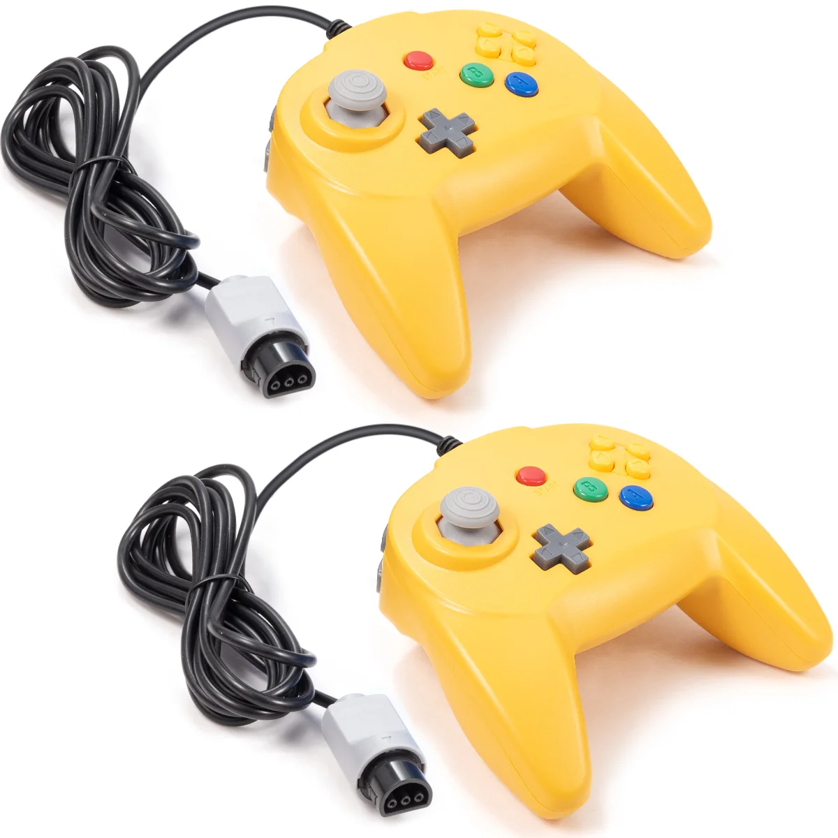 2 шт./упаковка Классический 64 контроллер игровой джойстик для N64 - Plug &amp Play (не ПК