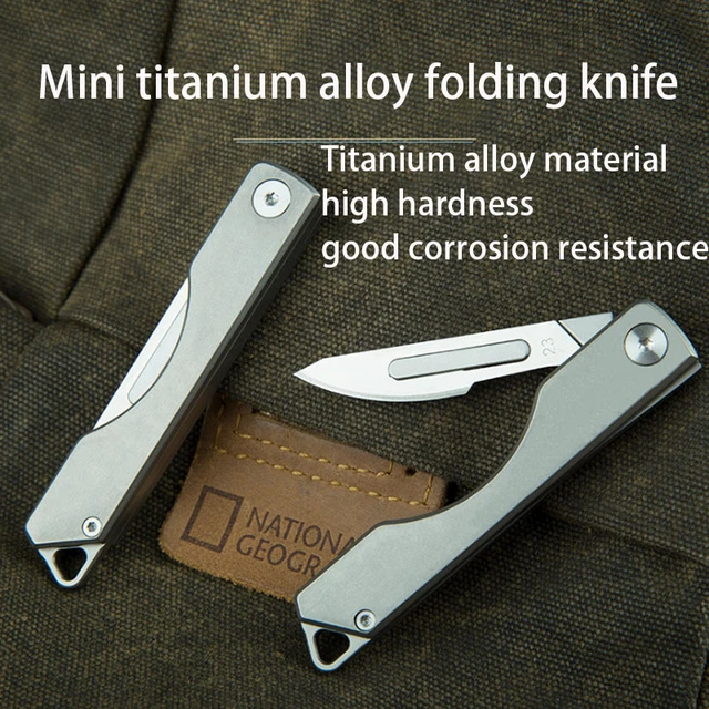 Mini Titan Falt skalpell messer 10 stücke Klinge edc DIY Handwerkzeuge  Kastens ch neider austauschbare Klinge