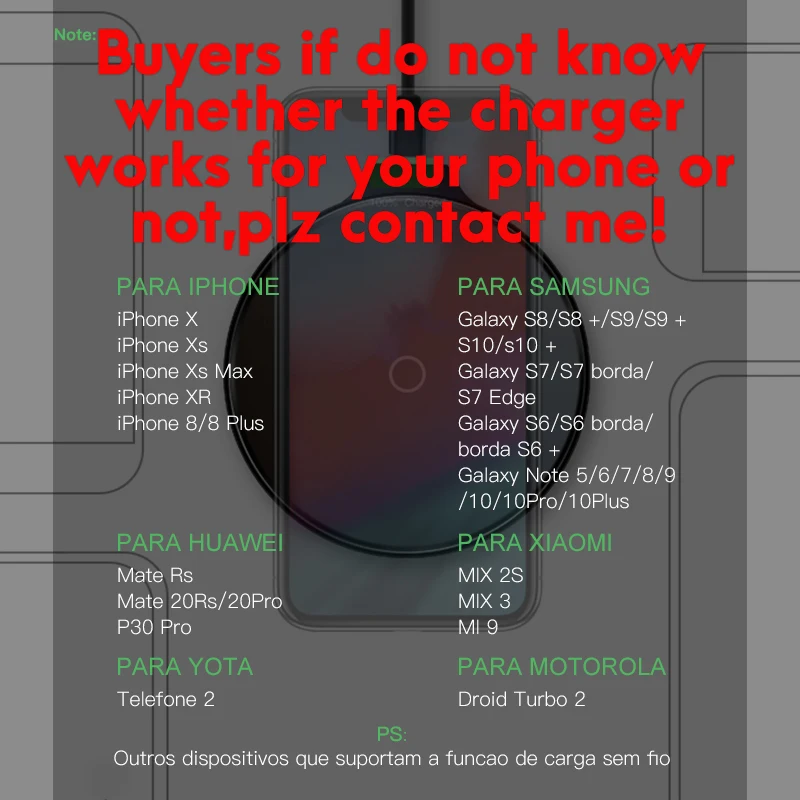 IONCT QI беспроводная зарядка для iPhone X 8 Plus XR XS Max безпроводная зарядка для samsung S8 S9 для huawei Xiaomi зарядка для айфона беспроводная зарядка iphone