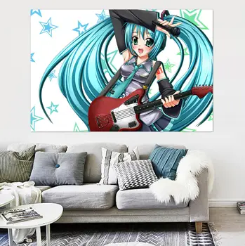 

[Self-Adhesive] 3D Hatsune Miku 975 Japan Anime Wall Stickers Mural Decal Wall Murals AJ WALLPAPER Belly