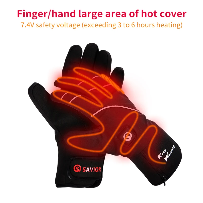 Спаситель перчатки с подогревом спорт на открытом воздухе электрические перчатки для верховой езды зимние теплые перчатки антифриз нагревание батареи для сохранения тепла