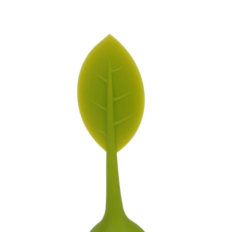 TOP!-Stainless steel infuser tea strainer lid with silicone Green