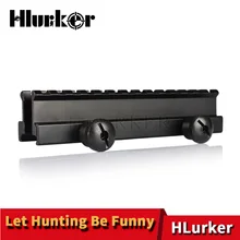 Hlurker Охотничьи Аксессуары для страйкбола тактическое просвечивающее подъемное крепление AR15 1 дюйм 14 слот Пикатинни Вивер Rail плоское Верхнее Крепление