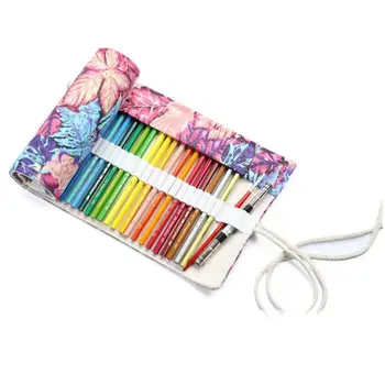 

Multipurpose 72 Slots Travel Drawing Coloring Pencil Roll Organizer For Artist, Pencils Pouch Case Hold For 72 Colored Pencils M