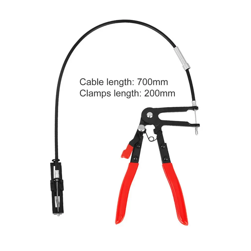 Auto Vehicle Tools Cable Type Flexible Wire Long Reach Hose Clamp Pliers for Car Repairs Hose Clamp Removal Hand Tools