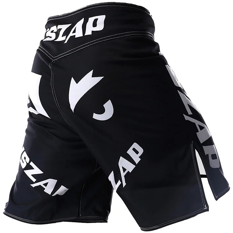 VSZAP мужские бразильские шорты с принтом ММА, шорты для борьбы с напылением, Короткие Полиэстеровые шорты, тайские боксерские шорты