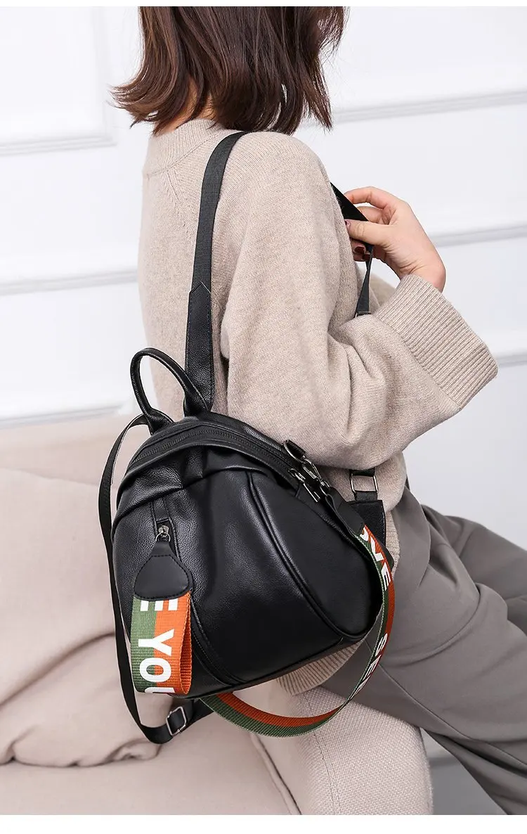 New Style Backpack Shell Ribbon Casual Versatile Hot Selling WOMEN'S Bag Cross Border for Amoy Supply of Goods Wholesale 7009