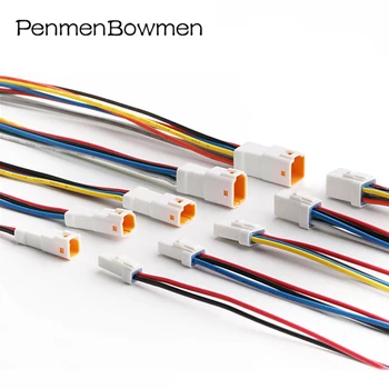 2 3 4 6 8 핀 JWPF 0.7MM 자동차 방수 전자 마이크로 커넥터 케이블 엉덩이 플러그 배선 하네스 벤츠 BMW JST-02T