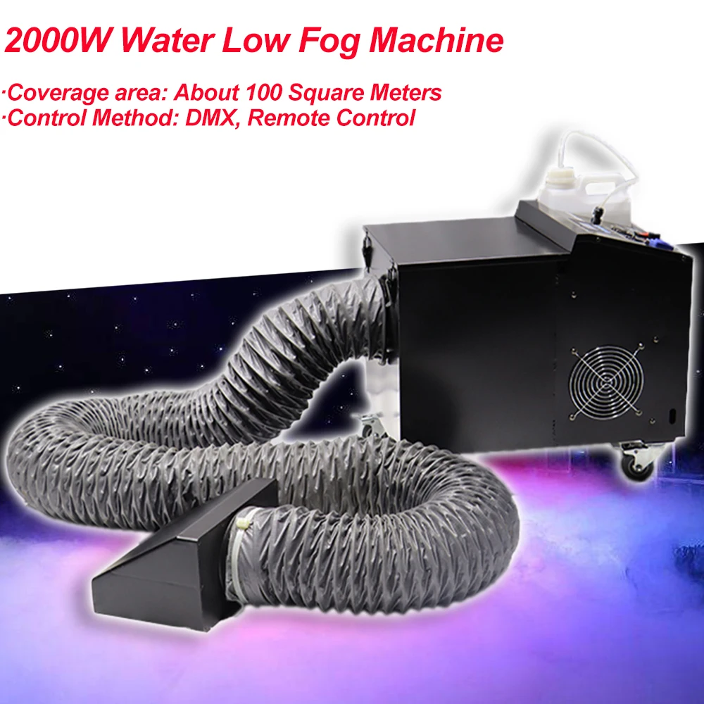 2000W Water Low Fog Machine Water Base Fog Machine Low Lying Dry Ice