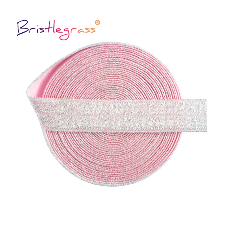 Bristlegrass Satin Elastic Band 3/8 Shiny Spandex Ribbon for Hair Tie Headband Dress DIY Sewing Trim (Combo A-3/8 inch x 24 Yards)