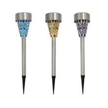 Поперечная граница для водостойкой солнечной уличная газонная лампа Солнечный садовый светильник мозаика светодиодный ночник лампа для газона