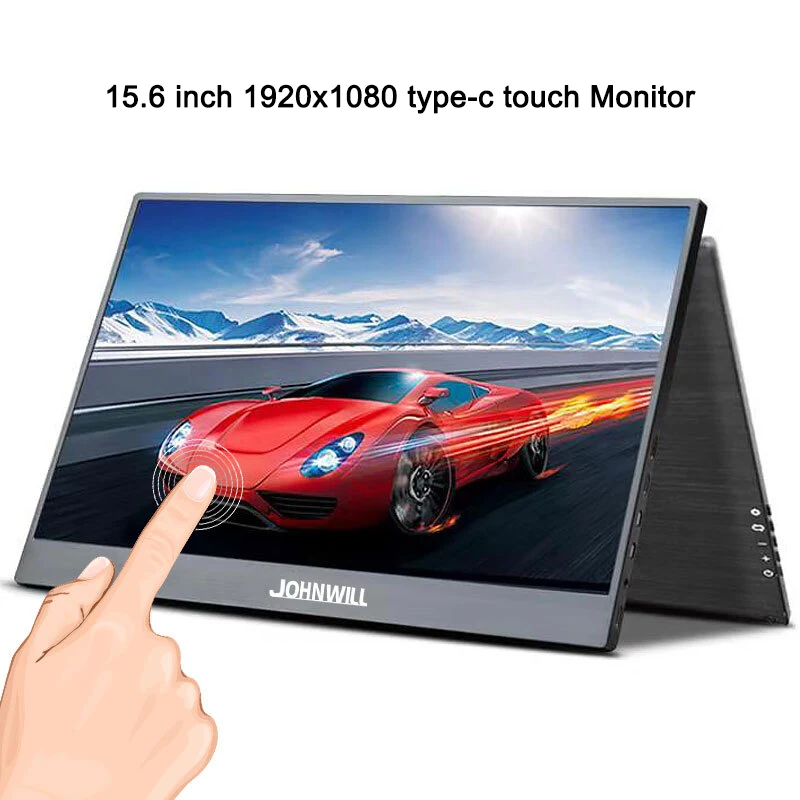 15,6 дюймов портативный монитор ПК HD сенсорный экран ips HDMI type-C USB ЖК-дисплей для ноутбука телефона xbox переключатель ps4 игровой монитор - Цвет: 15.6 type-C touch