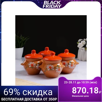

Set of pots for roasts No. 5 with handles 4x0.5L 1395465