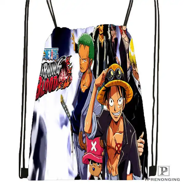 Drawstring Backpack Изготовленный на заказ, с рисунками, одна вещь@ 1 походная сумка на шнурке милый детский Ранец(черный цвет(вид сзади) 31x40 см#2018612-01-3 - Цвет: Drawstring Backpack