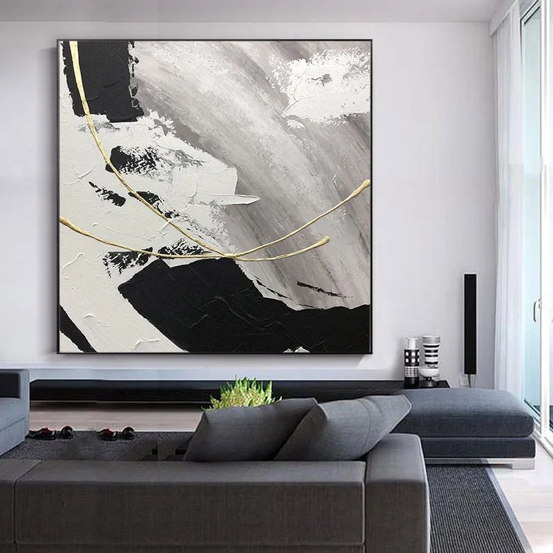 

Pure hand-painted Oil Painting Abstract Modern American Art Of Decorative Painting Murals Sharp Light Luxury Handmade Custom Mur