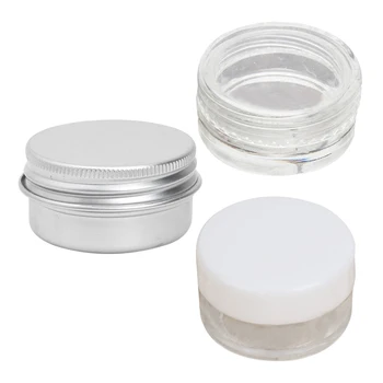 

15PCS Cosmetic Empty Jar Pot Eyeshadow Makeup Face Cream Lip Balm Container