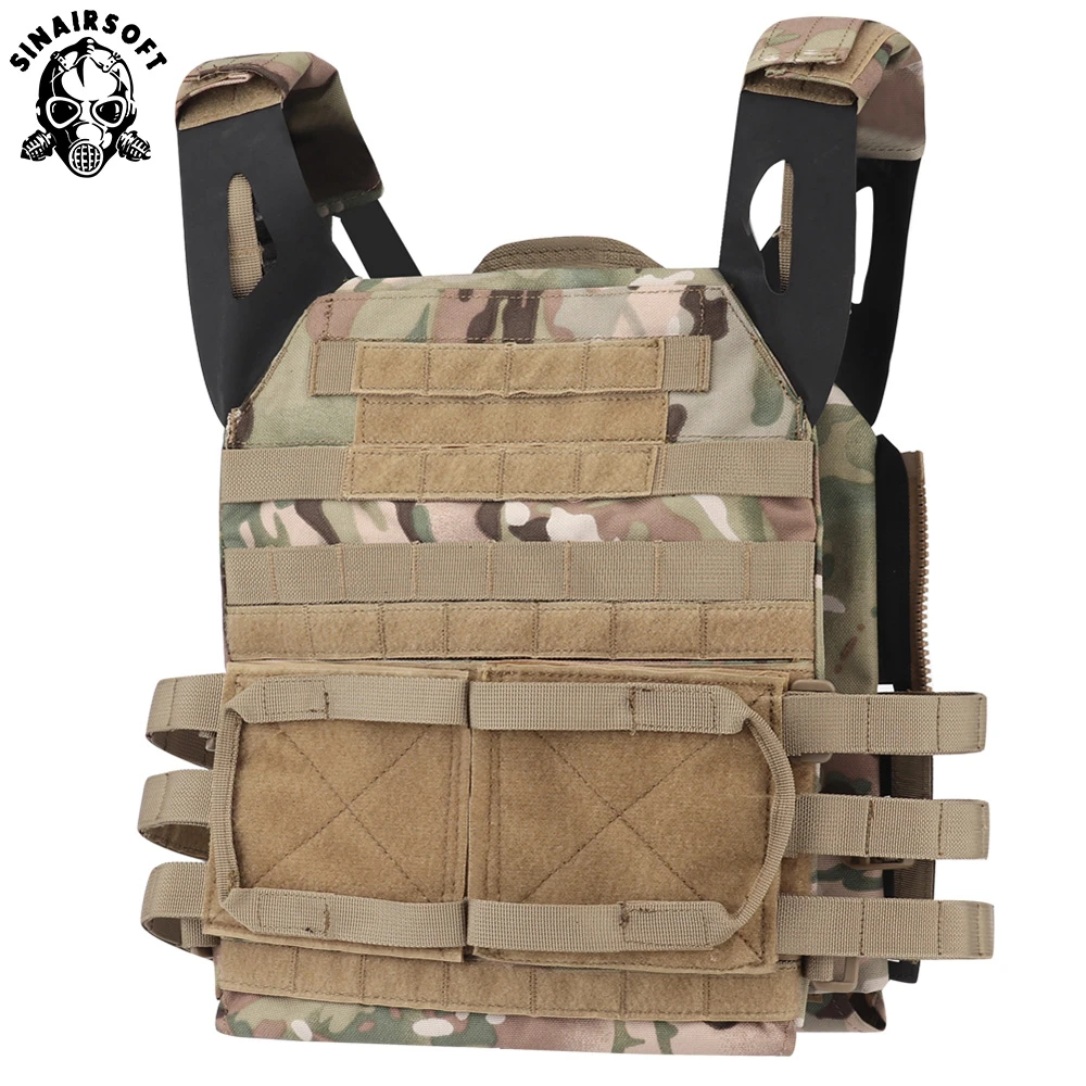 

SINAIRSOFT Tactical Jumpable Plate Carrier JPC 2.0 Lightweight Combat Hunting Zip-on Military Vest Molle Army Airsoft Paintball