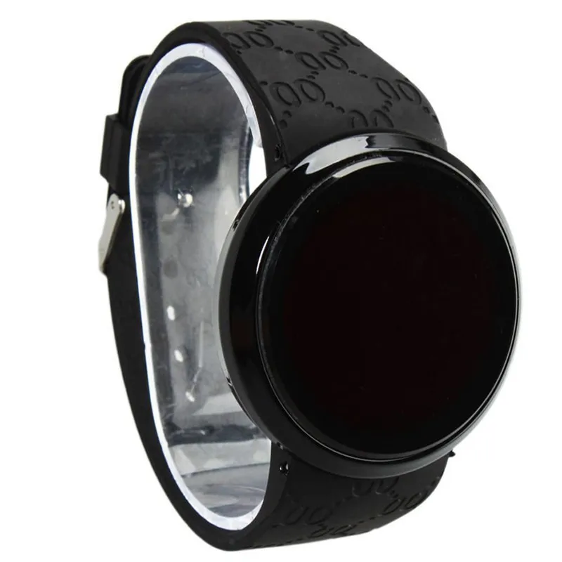 New Hot Model LED Electronic Watch Male and Female Students Silicone Touch Screen Creative Casual Lead Watch Chronograph|Digital Watches| - AliExpress