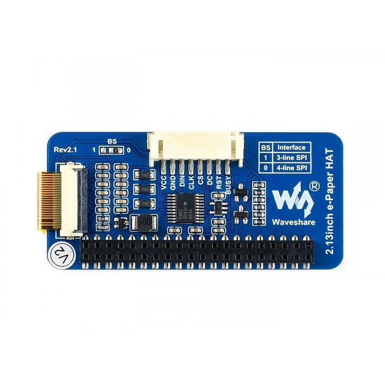 2,13 дюймов e-paper HAT 250x122 2,13 дюймов E-Ink дисплей для Raspberry Pi 3B/2B/Zero W SPI интерфейс поддерживает частичное обновление