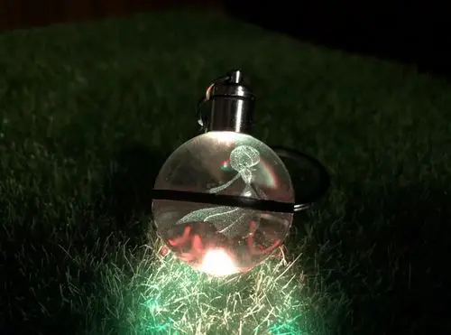 Автомобильный кулон Покемон 3D Хрустальный шар эльф мяч фантазия кулон-брелок для автомобиля рюкзак висячий темный эльф ожерелье аниме брелок - Цвет: 3D crystal pendant