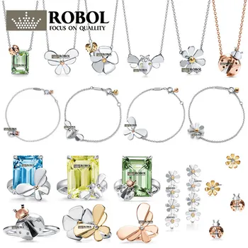 

High quality original 925 sterling silver sun flower firefly butterfly ring necklace suitable for women to attend party wedding