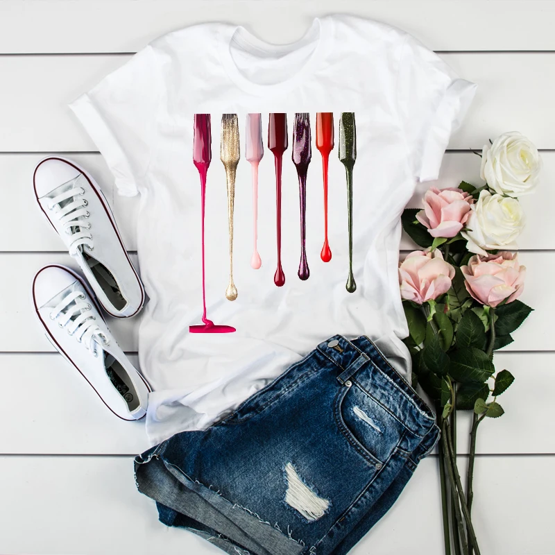 Shirt Women 2020 3D Print 90s Vogue Fashion Tops Tumblr Tshirts T Clothes Shirt Womens Ladies Graphic Female Tee T-Shirt