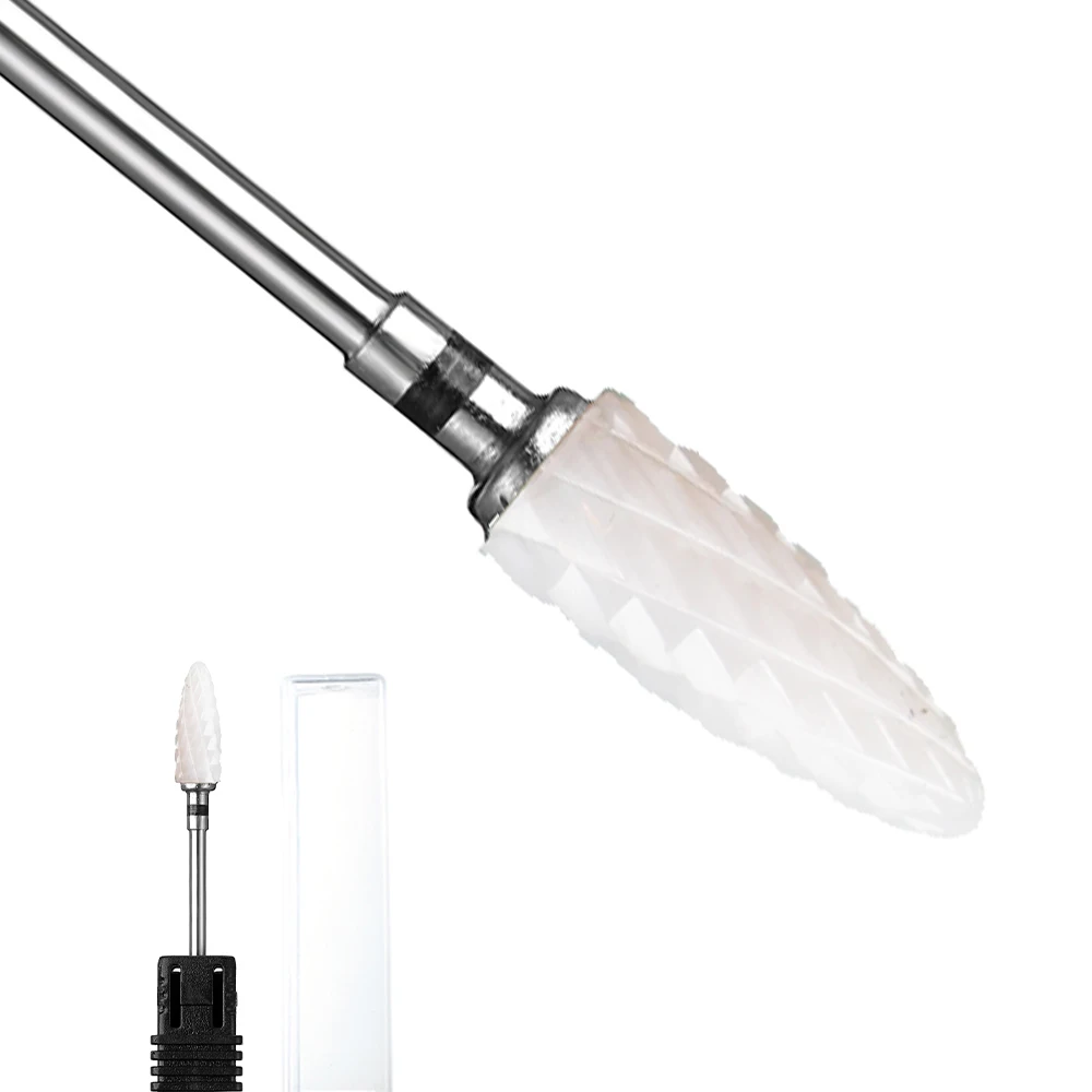 Ceramic Nail Drill Bit for Manicure and Pedicure - Cuticle Care and Polishing Tool