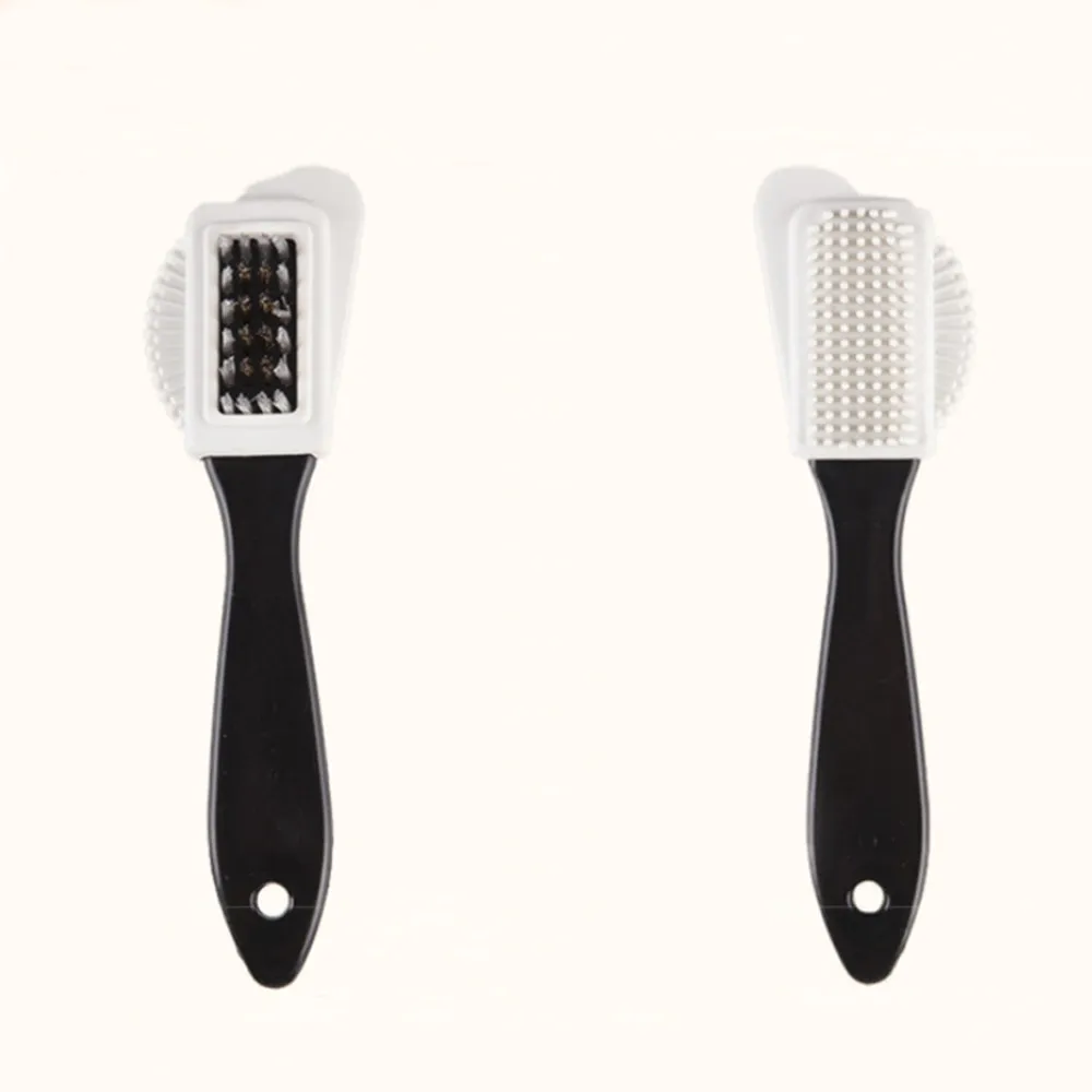 Durable Shoe Brush Plastic Suede Scrubber Boot Eraser Shoes Cleaner Rubber Steel Wire Household Supplies Cleaning Tools Supplies