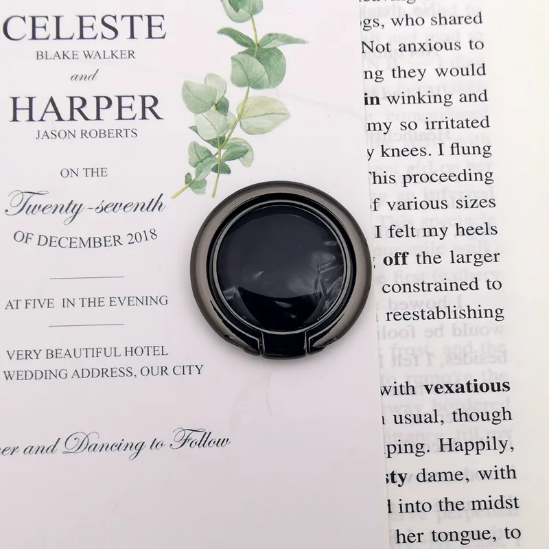 Universal Phone Marble Finger Ring Holder 360 Degree Stand for Samsung Xiaomi iPhone X 7 6 5 5S plus Smartphone Plain Bague