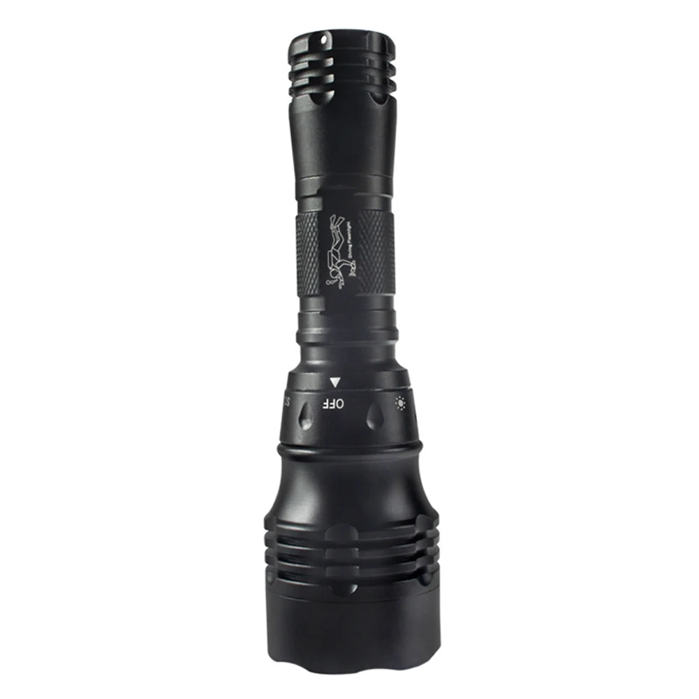 200m 240 Lumen Rotary Switch Shockproof Caving Swimming Torch Underwater Flashlight Waterproof Outdoor Led Sailing Dive Light