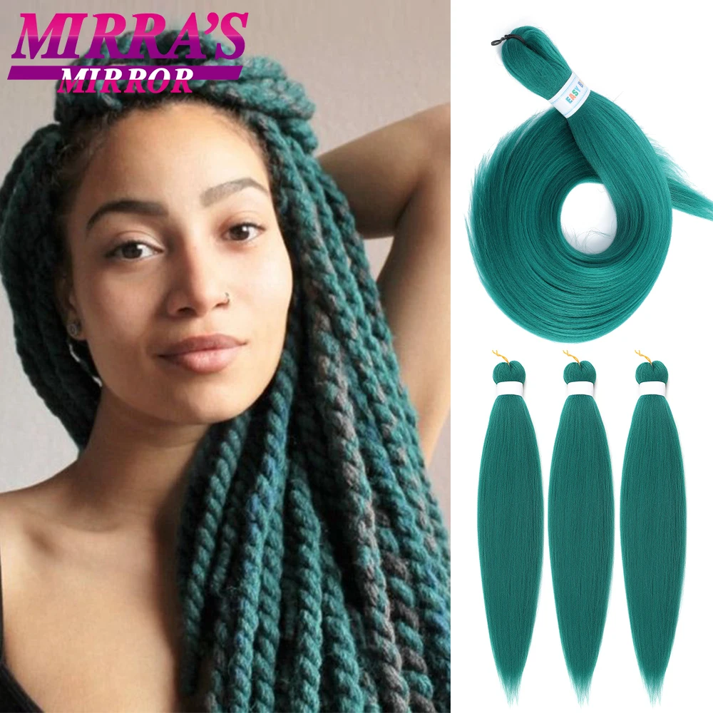 Pre Stretched Braids Hair Synthetic Braiding Hair Extensions Hot Water