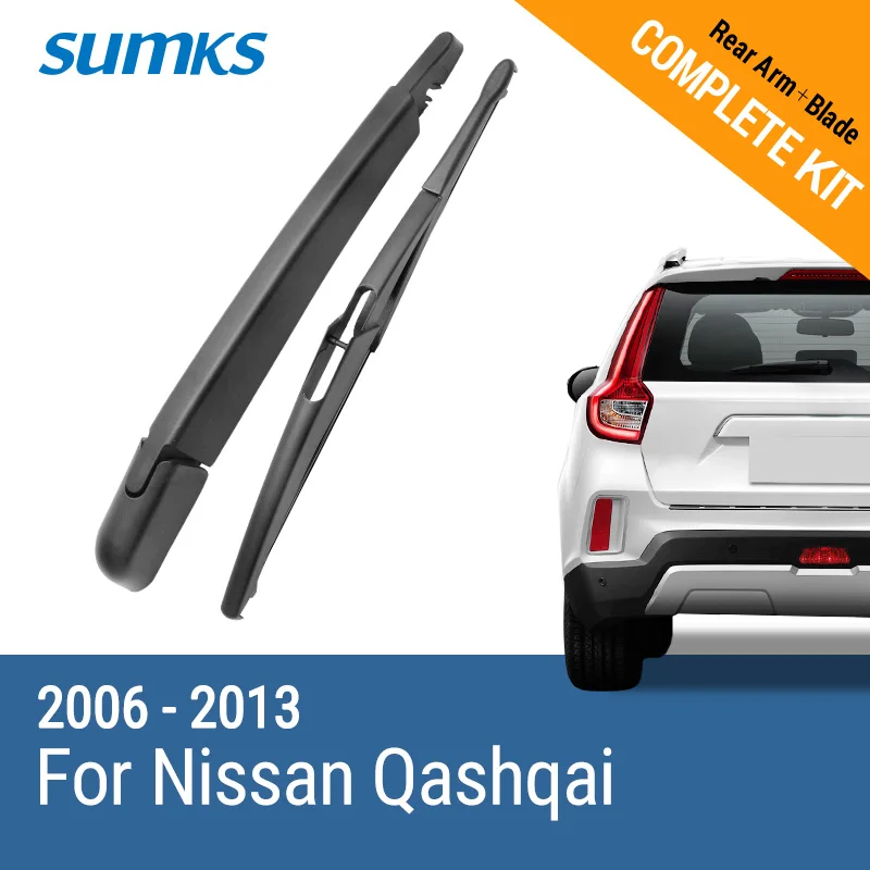 Sumks Rear Wiper Arm & Blade For Nissan Qashqai 2006 2007 2008 2009