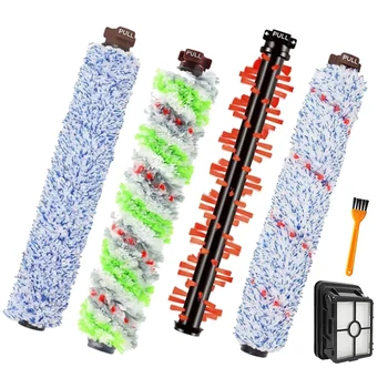 

Top Sale 4 Pcs Brushes Roller,1 Filters,1 Cleaning Brush,for Bissell CrossWave 1866 1785 2052 1713 2225 Vacuum Cleaner